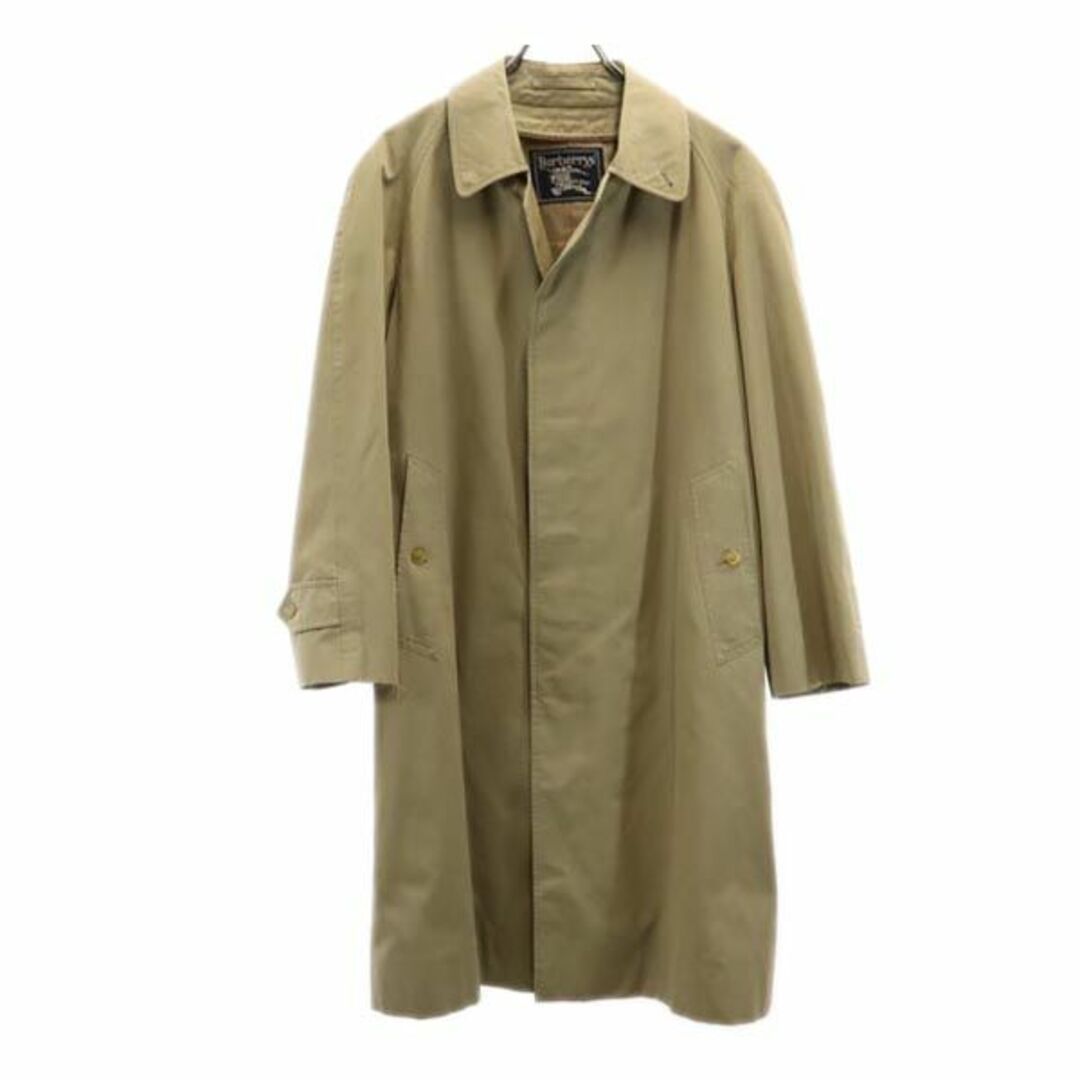 BURBERRY(バーバリー)のバーバリーズ 90s オールド ステンカラー コート カーキ系 Burberrys ロングコート メンズ 【中古】  【230910】 メンズのジャケット/アウター(ダッフルコート)の商品写真