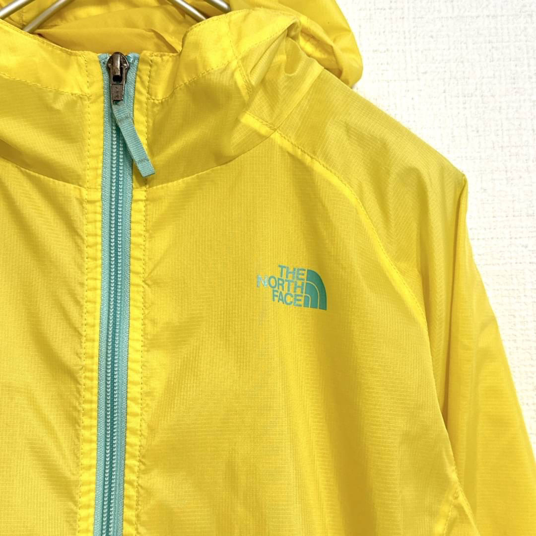 THE NORTH FACE(ザノースフェイス)のノースフェイス　ナイロンジャケット　イエロー　140 boy/girl　 キッズ/ベビー/マタニティのキッズ服男の子用(90cm~)(ジャケット/上着)の商品写真