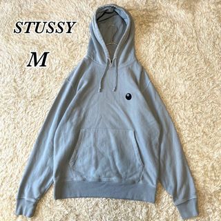 STUSSY ステューシー　パーカー/フーディー　くすみネイビー