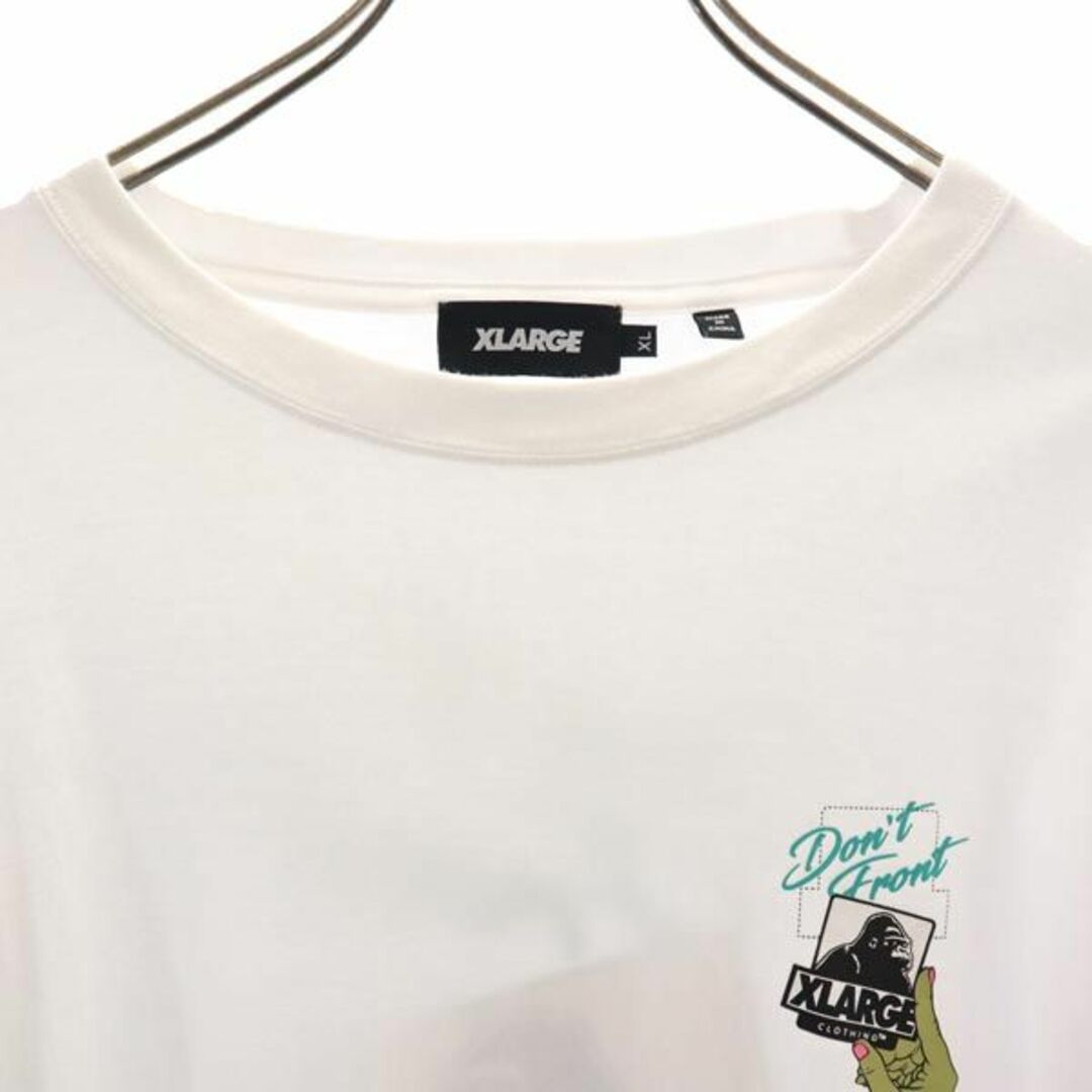 XLARGE - エクストララージ バックプリント 長袖 Tシャツ XL ホワイト 