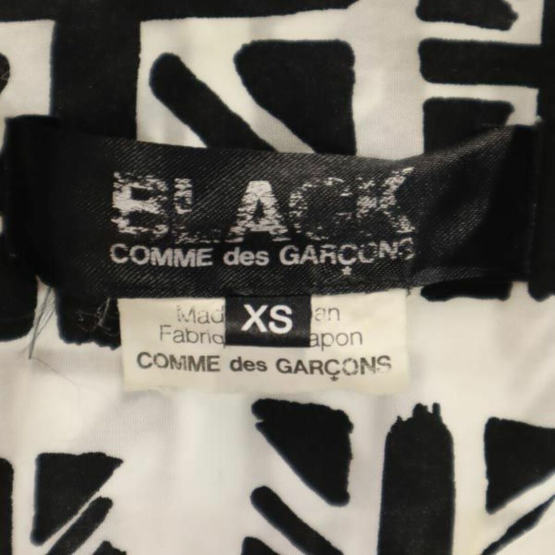 ブラックコムデギャルソン 2012年 日本製 丸襟 ユニオンジャック切替え 長袖 シャツ XS 白系 BLACK COMME des GARCONS  メンズ 【中古】 【230910】 メール便可