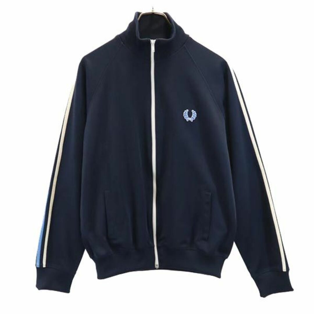 【美品】FRED PERRY メンズトラックジャケット ネイビー M