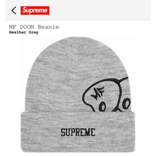 Supreme 23FW Mf Doom Beanie Heather Grey