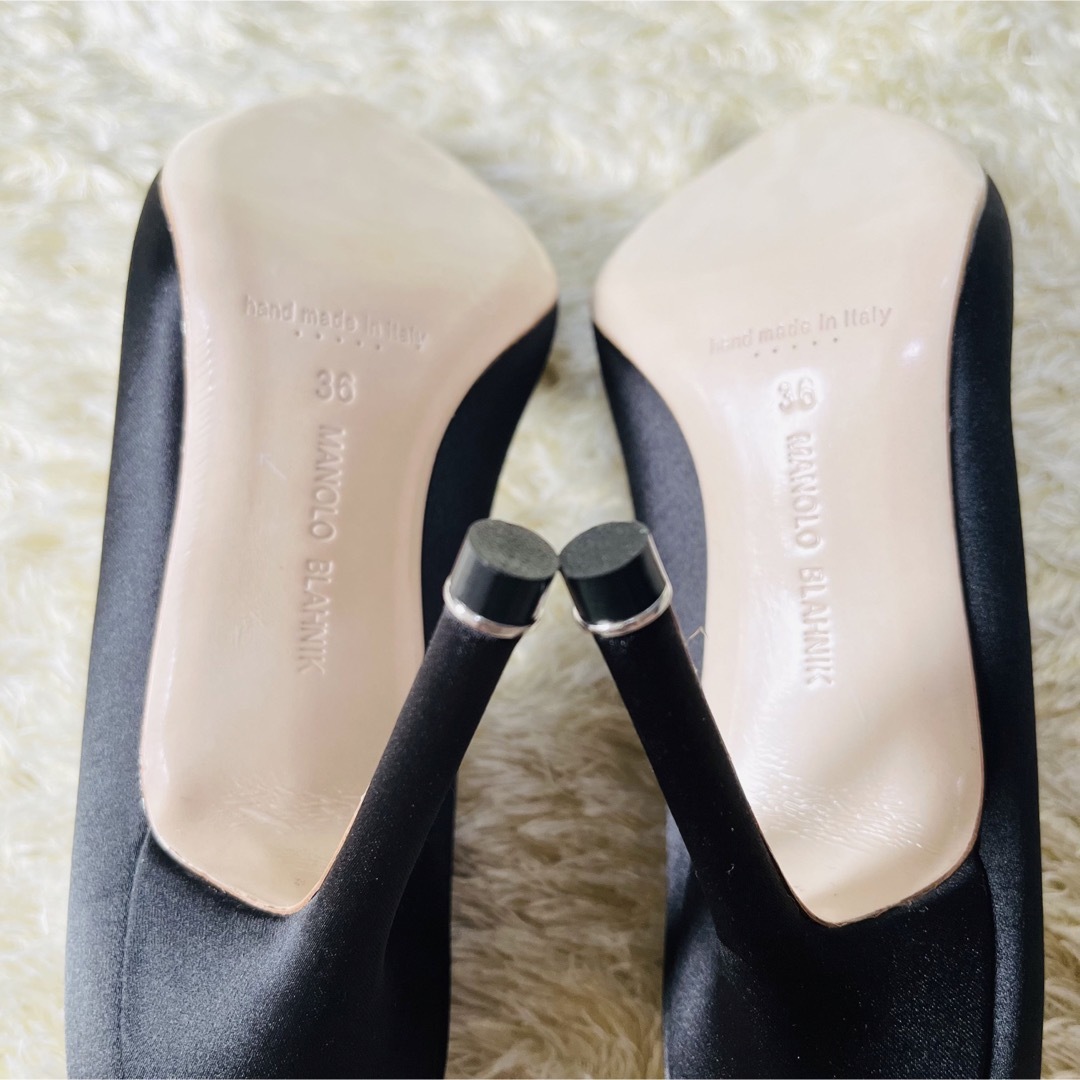 MANOLO BLAHNIK - ☆極美品☆ マノロブラニク ハンギシ 36/23cm 黒