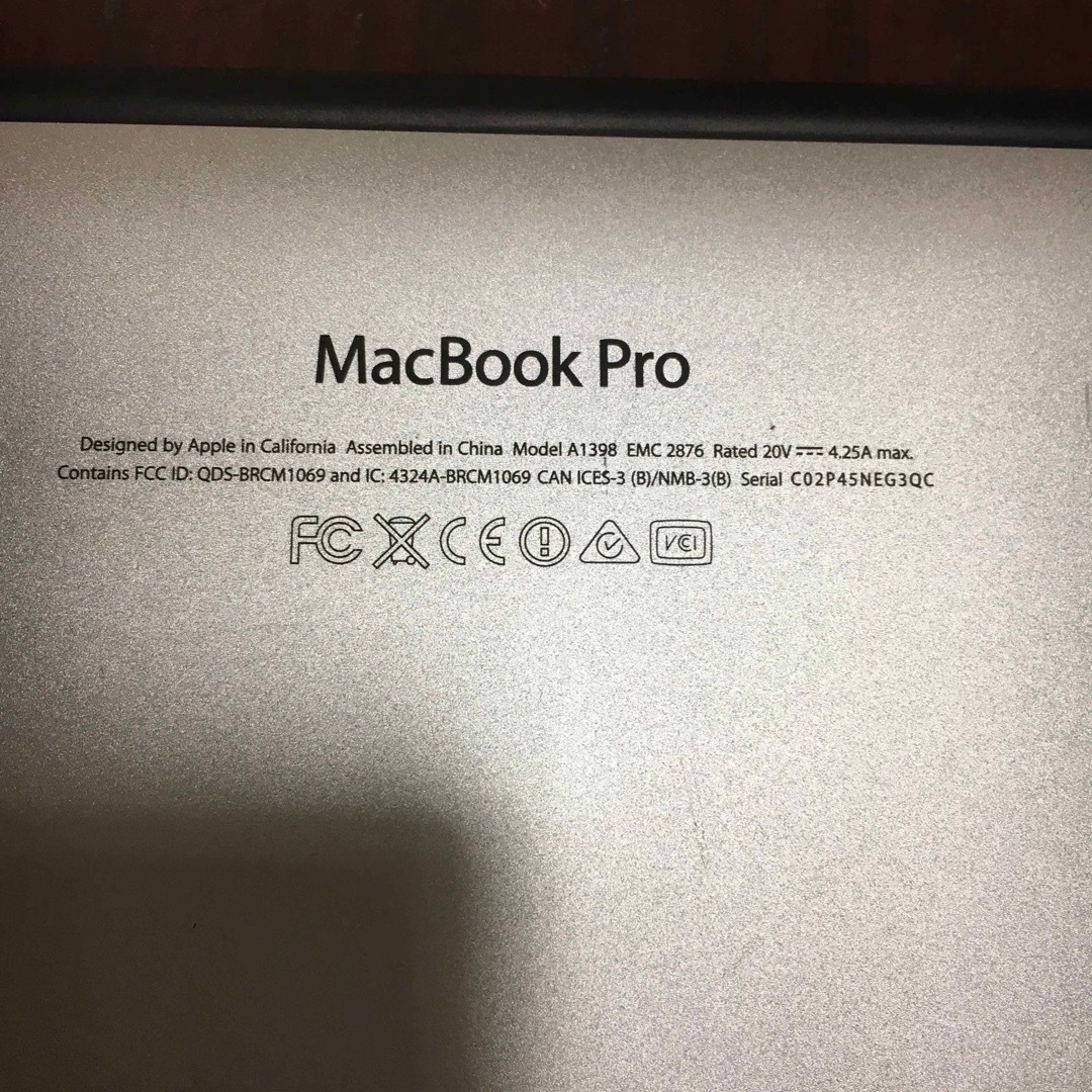 MacBook Pro ジャンク品　13-inch,Mid2014