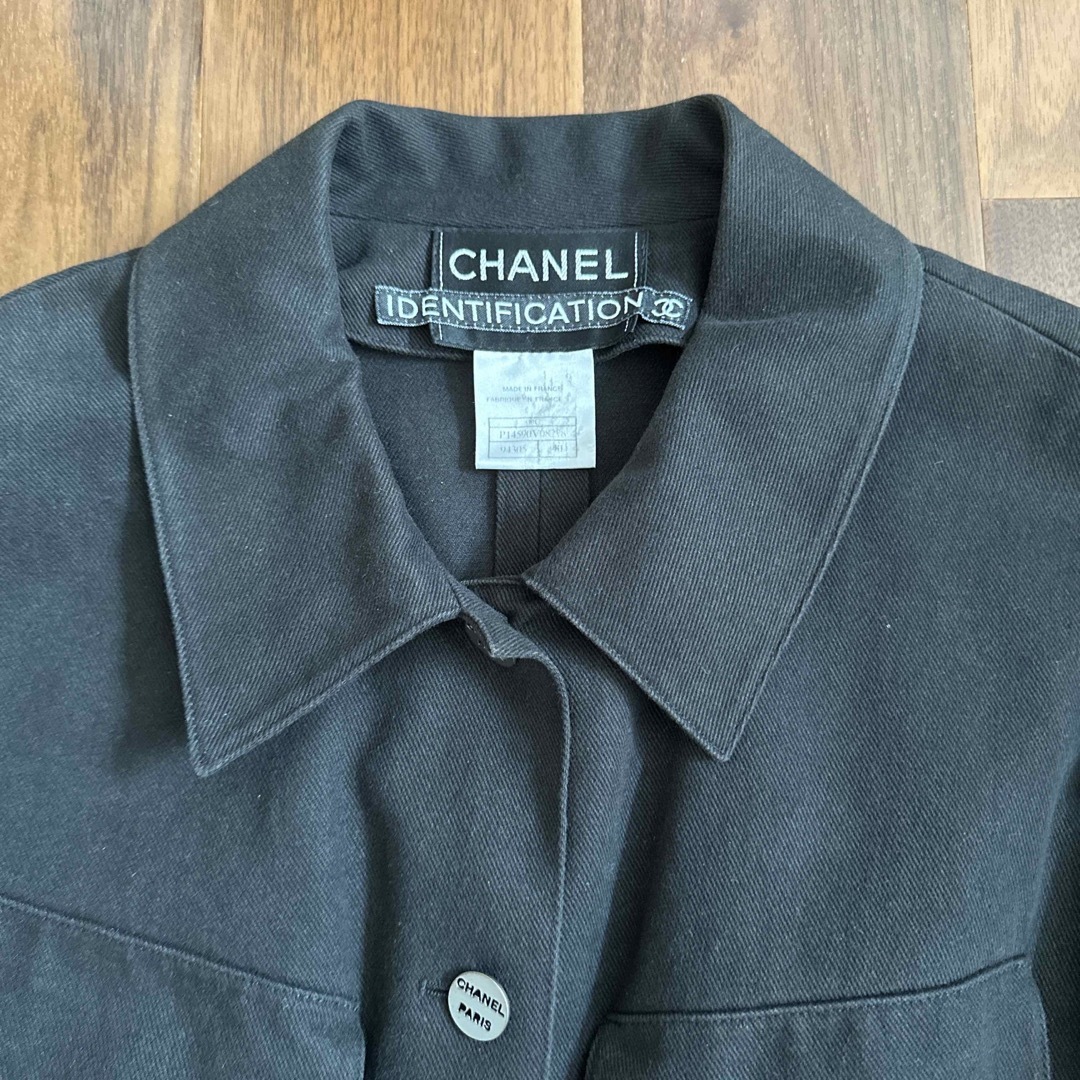 CHANEL(シャネル)のCHANEL シャネル　デニムジャケット　40サイズ レディースのジャケット/アウター(Gジャン/デニムジャケット)の商品写真