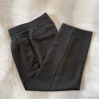 Drawer - 美品 Drawer ドゥロワー タックパンツ パンツ ダークグリーン