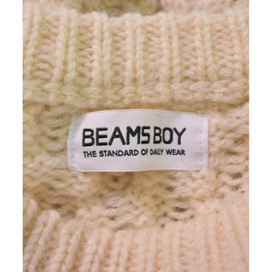 BEAMS BOY ビームスボーイ ニット・セーター F アイボリー