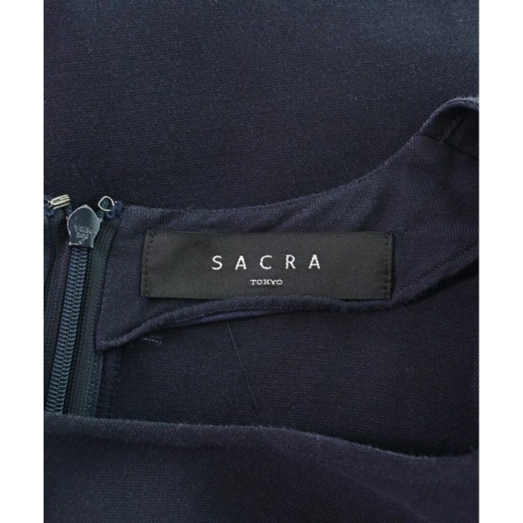 SACRA サクラ カジュアルシャツ 38(M位) 紺
