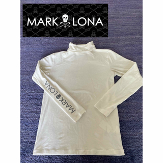 マークアンドロナ(MARK&LONA)の美品✨マーク&ロナ マイクロフリースタートルネックカットソー  ロゴ サイズS(ウエア)