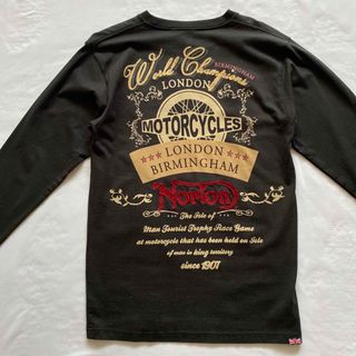 ノートン(Norton)のほぼ新品　ノートン　Norton  両面刺繍プリント　ロンT Lサイズ(Tシャツ/カットソー(七分/長袖))