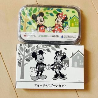 ディズニー(Disney)のミッキーマウス　ミニーマウス　フォークセット　ディズニー　(弁当用品)