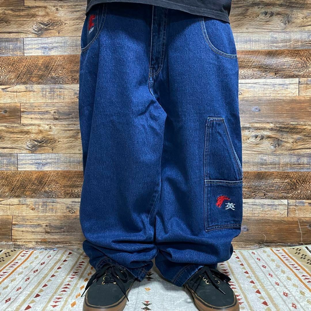ART VINTAGE - クレンチジーンズデニムバギーパンツストリートw35極太b