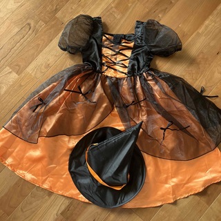 ハロウィン　ドレス&帽子　120 ドンキ(ドレス/フォーマル)
