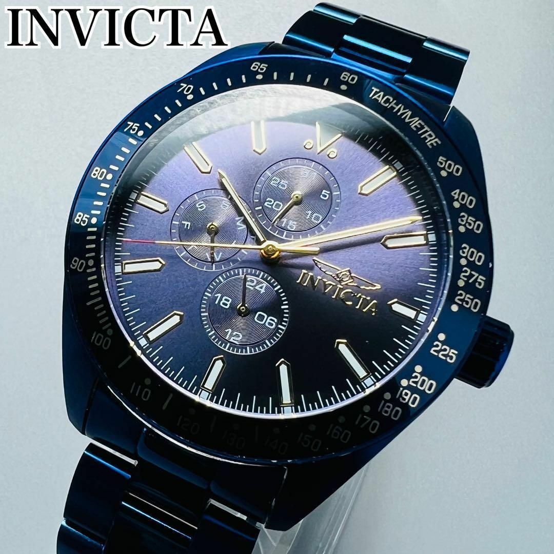 INVICTA - インビクタ 腕時計 INVICTA ブルー ケース付属 新品 メンズ