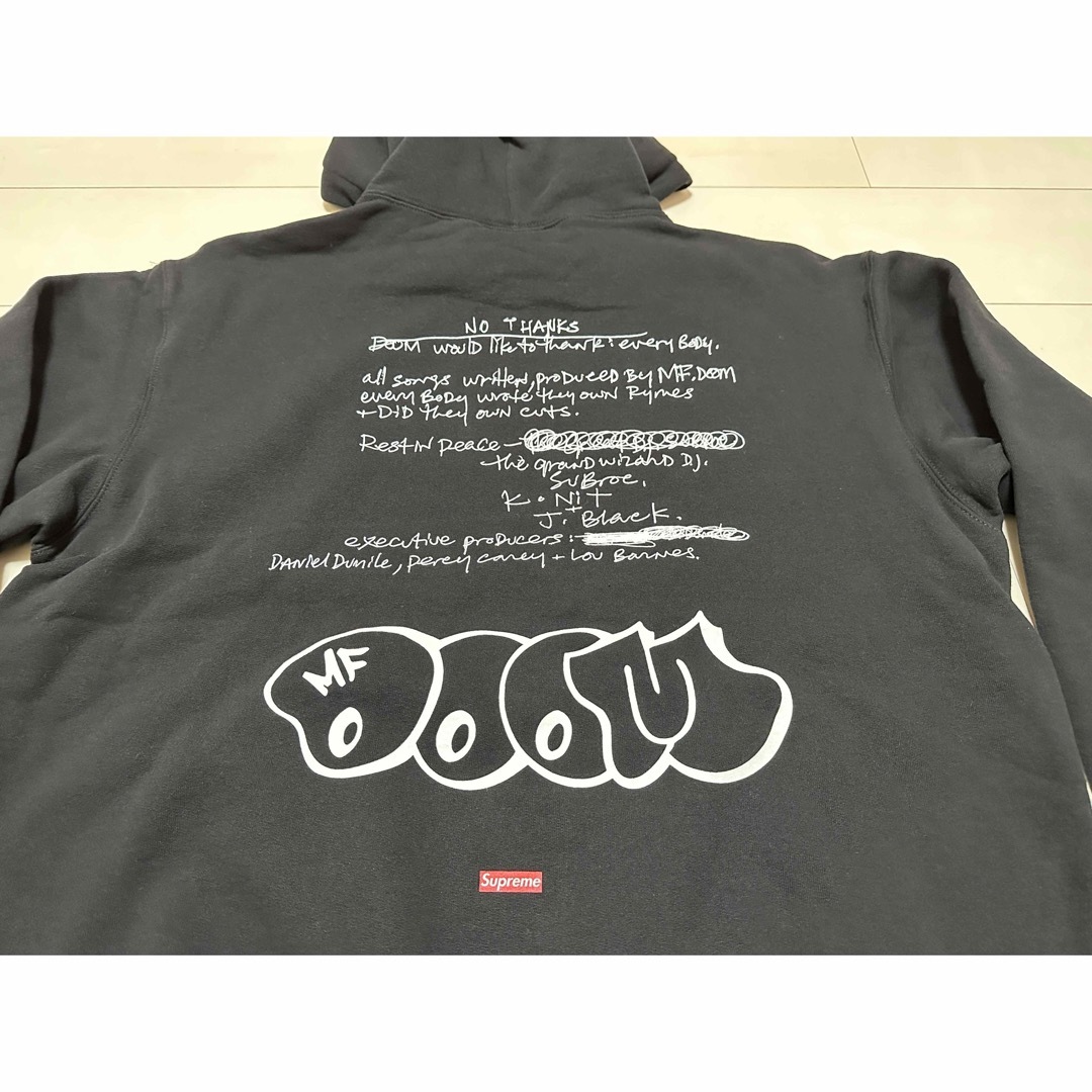 Supreme - supreme MF DOOM Hooded Sweatshirt 黒 L の通販 by