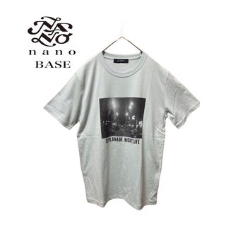 nano・base  ナノベース ☆ Mサイズ ミント半袖柄Tシャツ