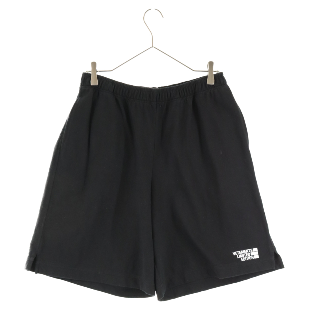 VETEMENTS ヴェトモン 21SS LOGO LIMITED EDITION Shorts ロゴ リミテッドエディション ショーツ ハーフパンツ ブラック ME51PA620B