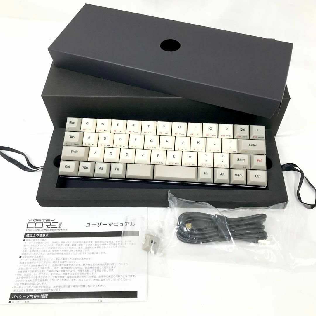 Vortex CORE VTG-4700 メカニカルキーボード 赤軸搭載モデルPC/タブレット