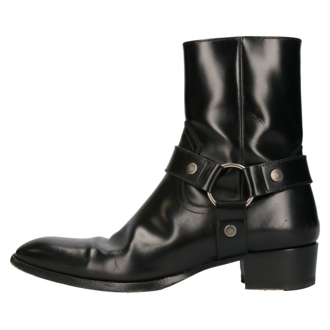 SAINT LAURENT PARIS サンローランパリ Wyatt Harness Boot クラシックワイヤットハーネスブーツ ブラック 41 D1573070287センチワイズ