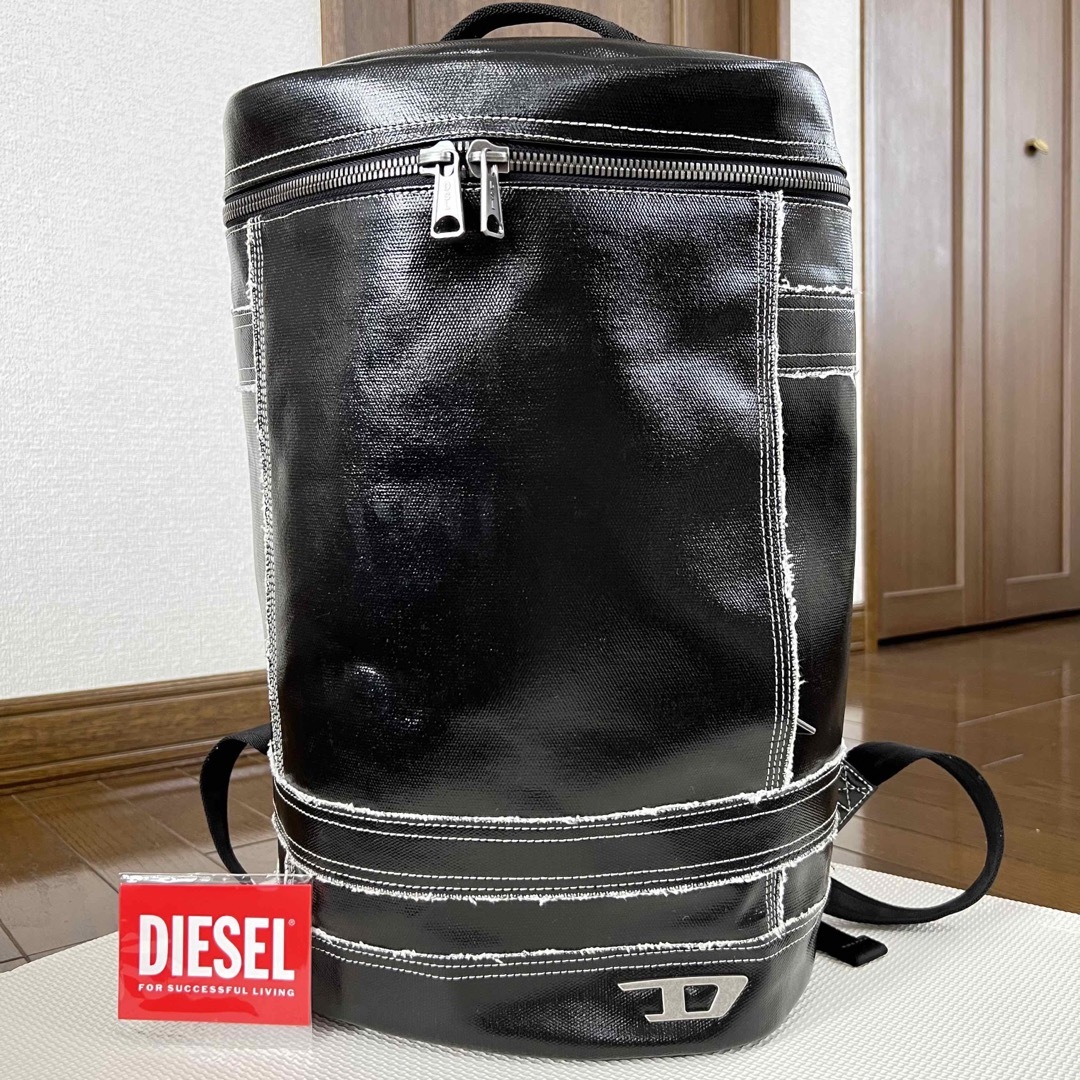 極美品 DIESEL ディーゼル パテントレザー リュックサック バック