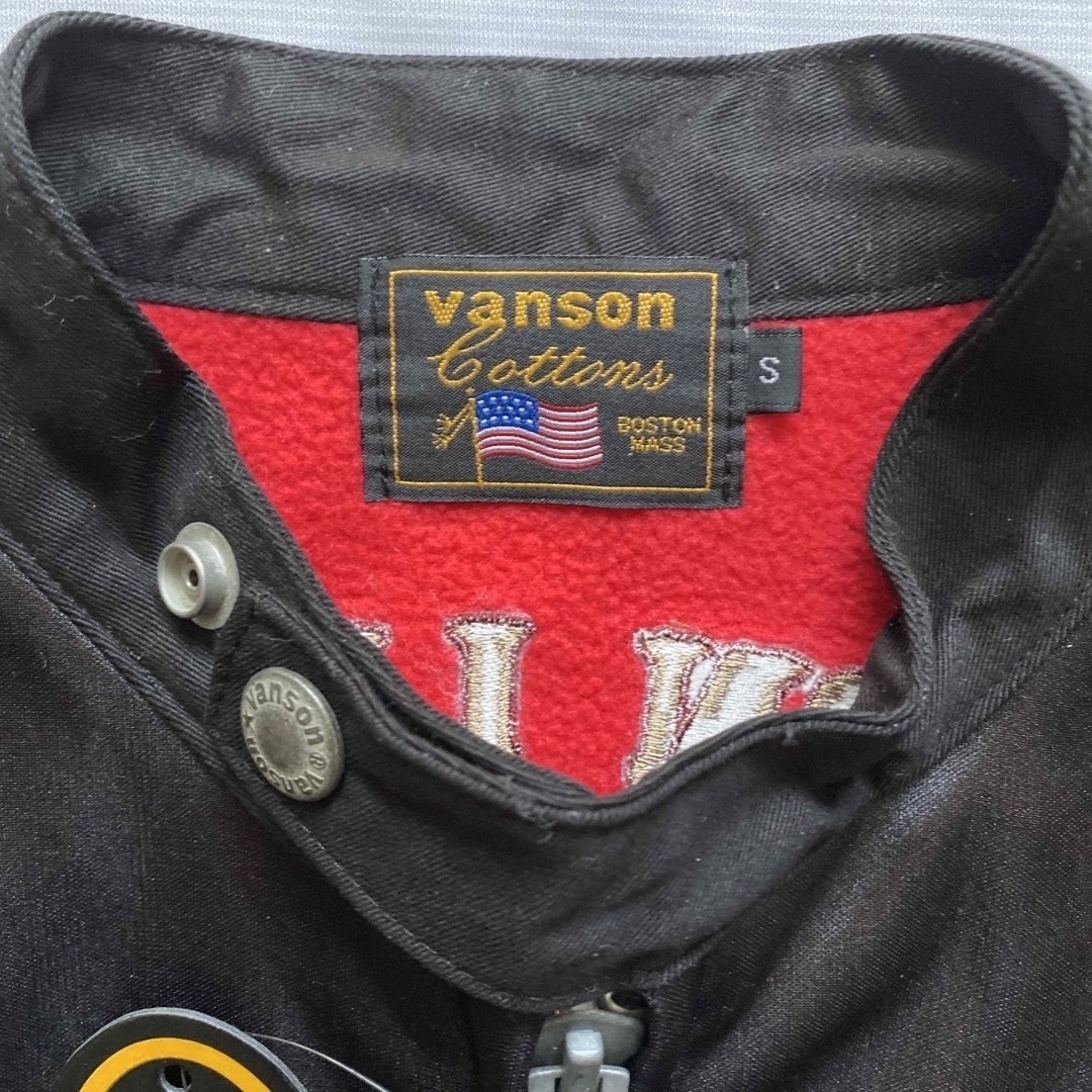 新品未使用タグ付き バンソン Vanson 両面総刺繍ライダースジャケット