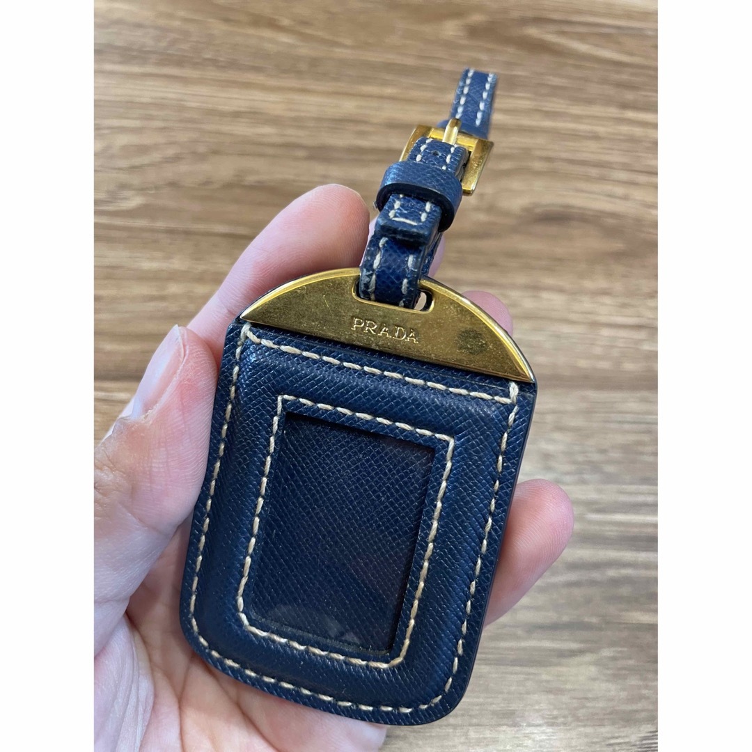 プラダ PRADA キーリング キーホルダー 新品 デニム  バッグ チャーム