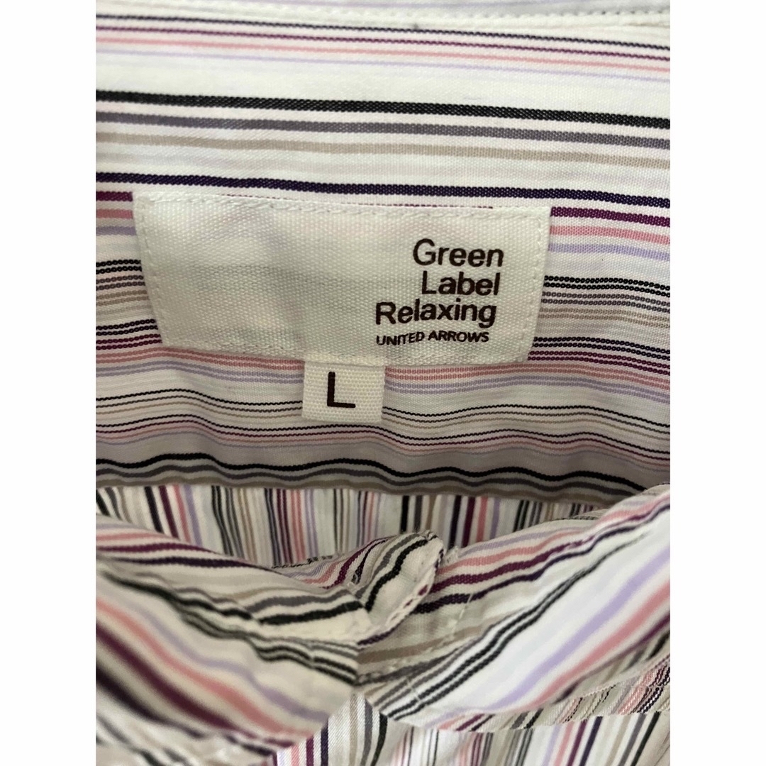 UNITED ARROWS green label relaxing(ユナイテッドアローズグリーンレーベルリラクシング)のグリーンレーベルリラクシング　半袖ストライプシャツ メンズのトップス(シャツ)の商品写真