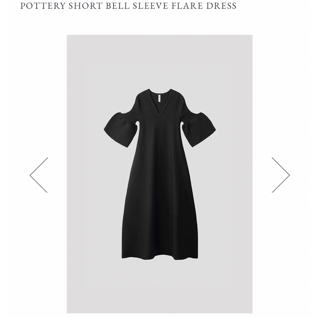 【最終】POTTERY SHORT BELL SLEEVEFLARE DRESS