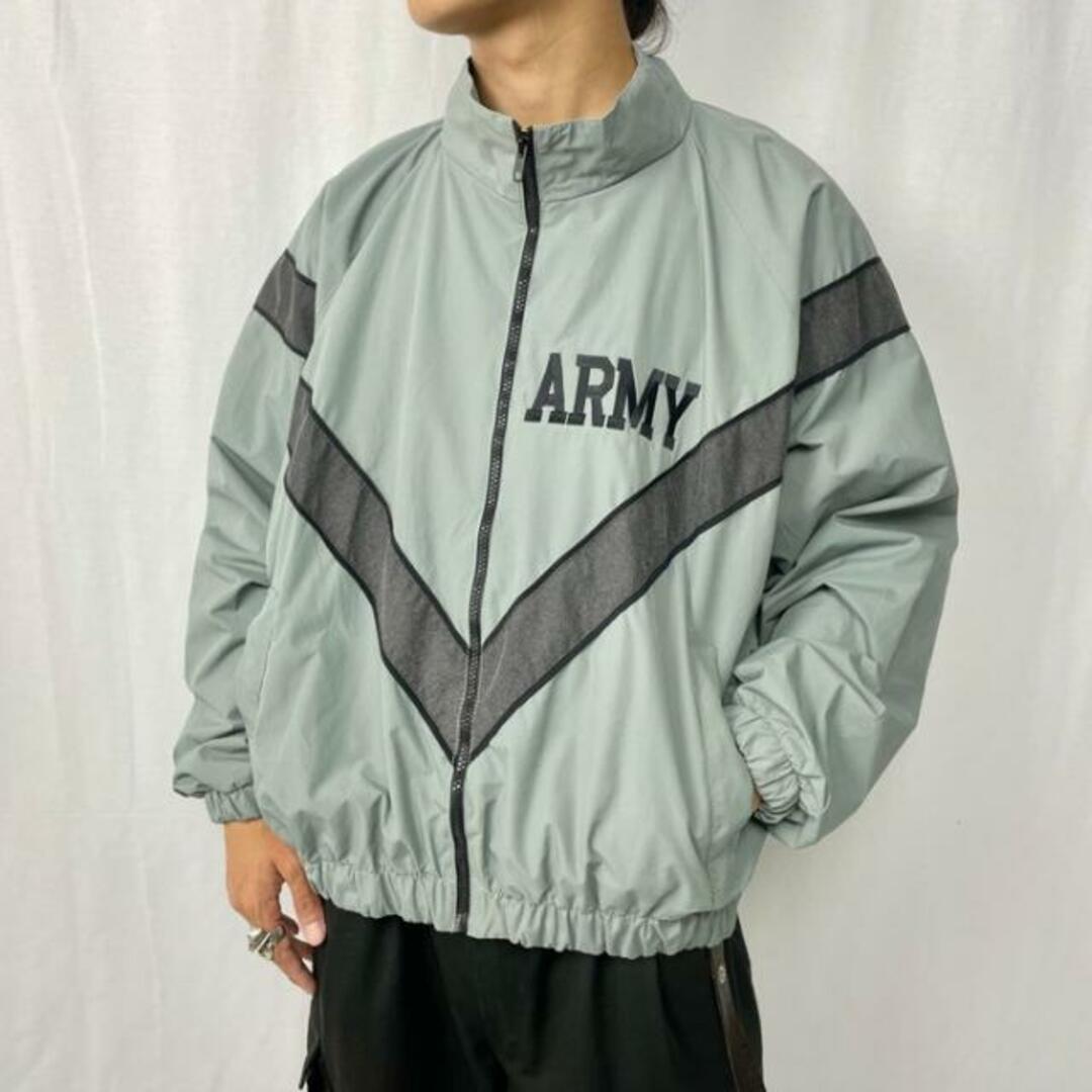 00年代 U.S.ARMY 米軍実品 PFU ミリタリー ナイロンジャケット MEDIUM SHORT メンズL相当