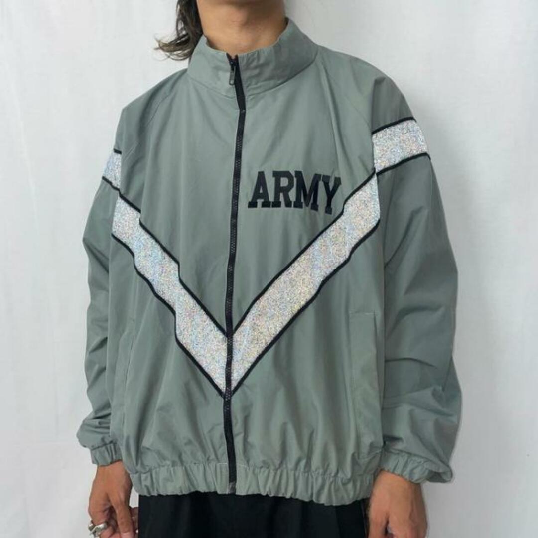 【US ARMY】ミリタリー スポーツジャケット アーミーブルゾン XL相当
