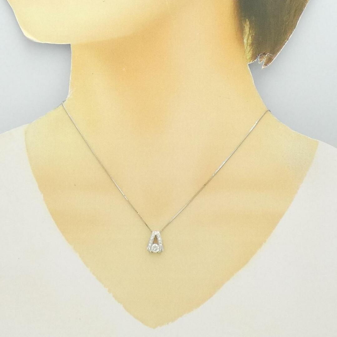 PT ダイヤモンド ネックレス 0.35CT - ネックレス
