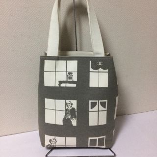 シャネル(CHANEL)の美品 シャネル ウィンドウライン キャンパス トートバッグ(トートバッグ)