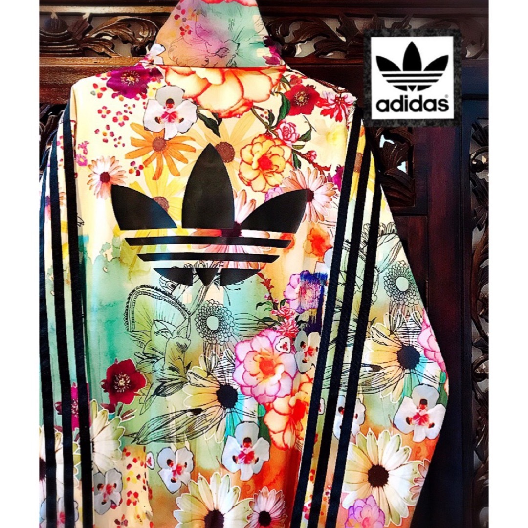 【希少モデル】adidas アディダス 花柄 フローラル トラックジャケット M