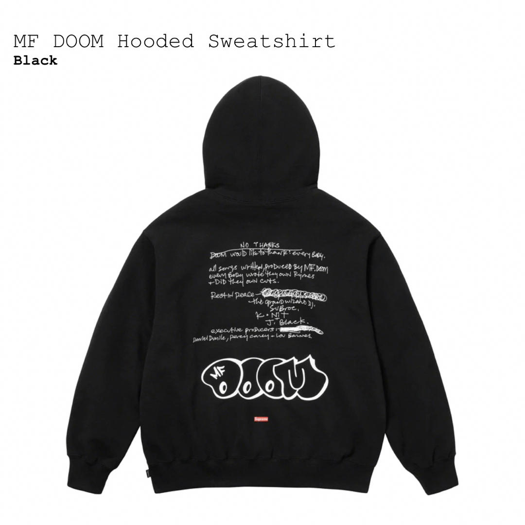 Supreme Mf Doom Hooded Sweatshirt Sサイズ