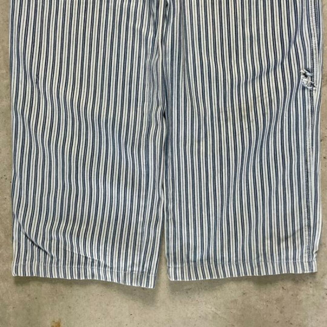 90年代 Calvin Klein Jeans カルバンクライン ヒッコリーストライプオーバーオール メンズS