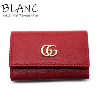 グッチ(Gucci)のグッチ 6連キーケース GGマーモント レッド 赤 456118(キーケース)