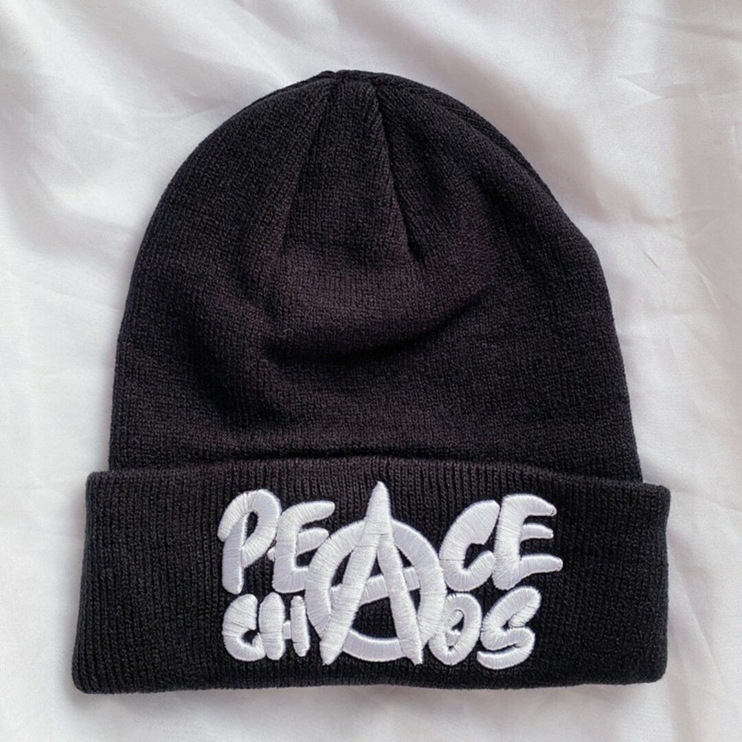 PEACEMINUSONE(ピースマイナスワン)の♥️PEACE CHAOS ニットキャップ ♥️ G-DRAGON  ニット帽 メンズの帽子(ニット帽/ビーニー)の商品写真