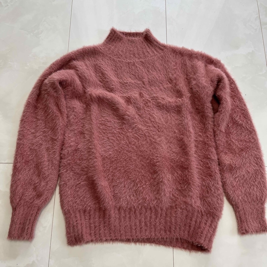 ハーフネック　セーター　ピンク レディースのトップス(ニット/セーター)の商品写真