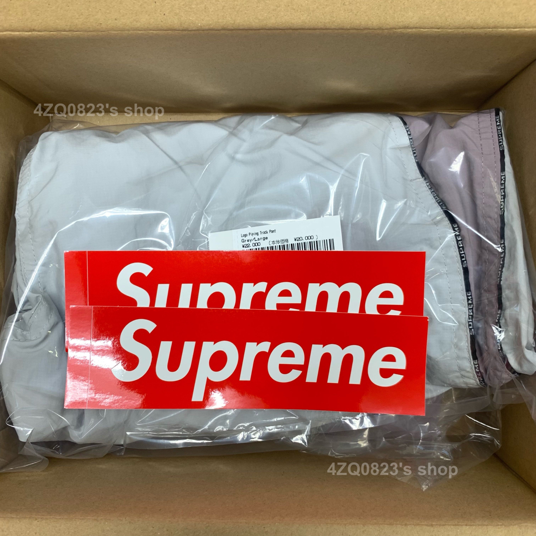 Supreme - Supreme 23fw Logo Piping Track Pant Lの通販 by 4ZQ0823's