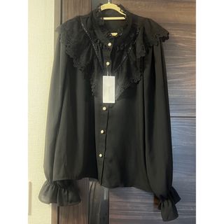 クレット(clette)の【タグ付き新品】クレット トップス 4L ブラック(シャツ/ブラウス(長袖/七分))