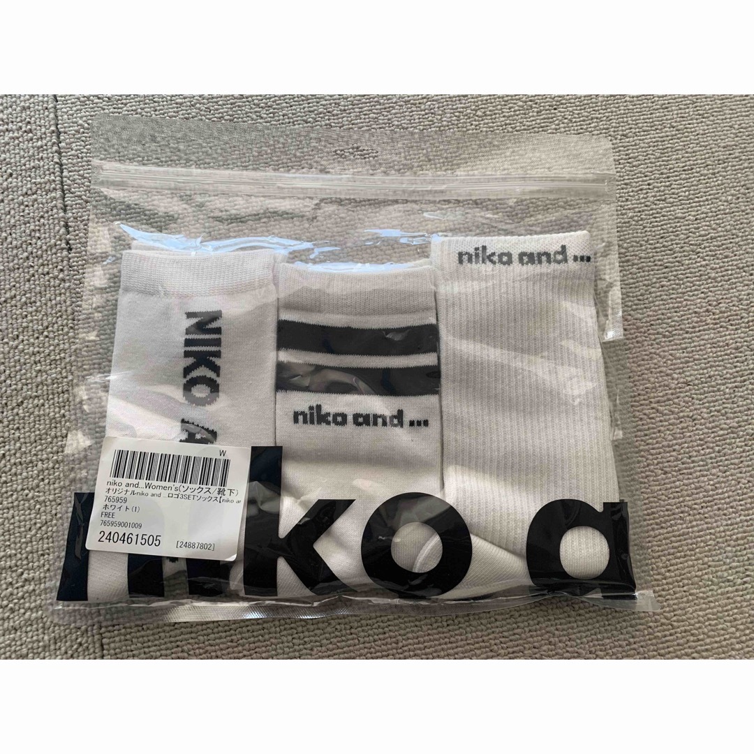 niko and...(ニコアンド)のniko and 靴下3点セット レディースのレッグウェア(ソックス)の商品写真