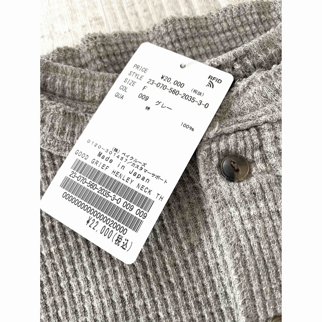 【GOOD GRIEF!】HENLEY NECK THERMAL TOP