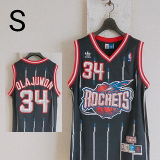 アディダス(adidas)のNBA バスケットボール　アディダス　ゲームシャツ　ロケッツ　オラジュワン　S(バスケットボール)