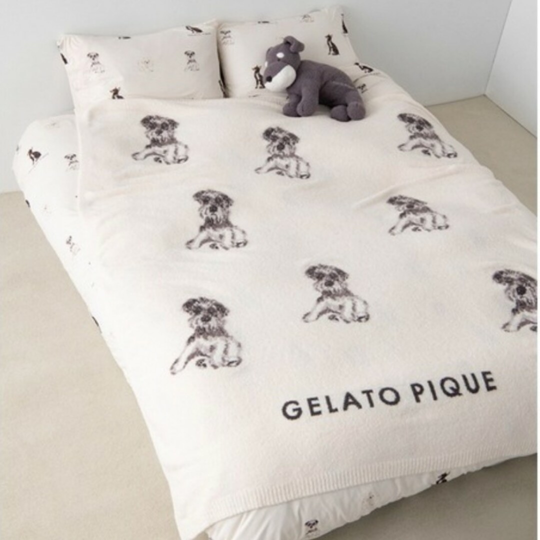 gelato pique(ジェラートピケ)の【Sleep】CAT&DOGジャガードマルチカバー インテリア/住まい/日用品の寝具(毛布)の商品写真