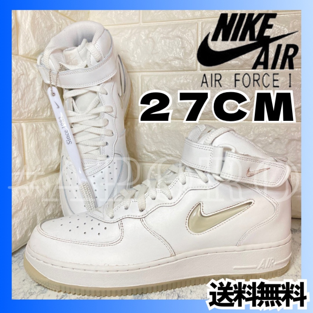 NIKE(ナイキ)のNIKE ナイキ AIR FORCE 1 MID エアフォース1ミッド ホワイト メンズの靴/シューズ(スニーカー)の商品写真