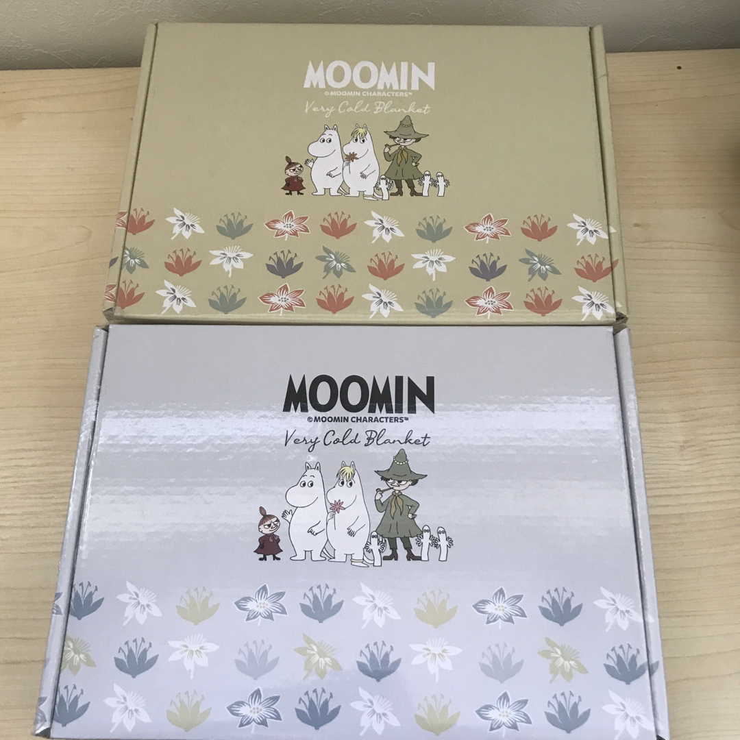 MOOMIN(ムーミン)のムーミン　めちゃ冷えタオルケット　2点セット エンタメ/ホビーのおもちゃ/ぬいぐるみ(キャラクターグッズ)の商品写真