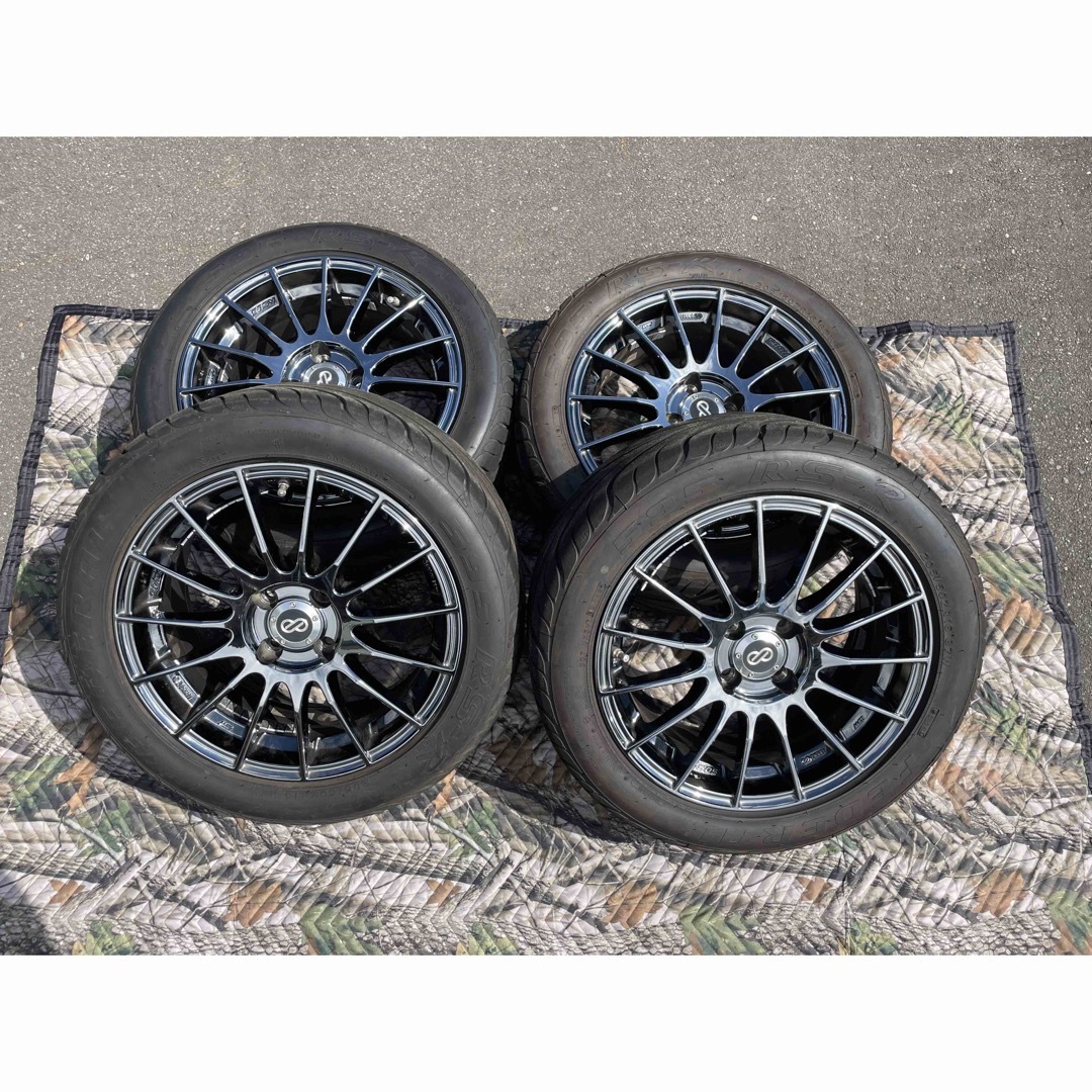 ENKEI RS05 16インチ7j +45 4穴PCD100 4本　タイヤ付き