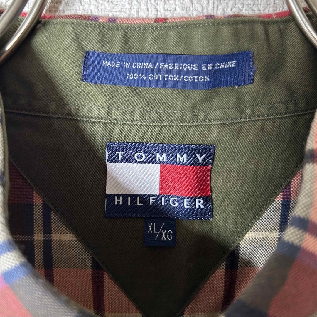 TOMMY HILFIGER(トミーヒルフィガー)のトミーヒルフィガー　長袖シャツ　チェック　古着　オーバーサイズ　マルチカラー メンズのトップス(シャツ)の商品写真