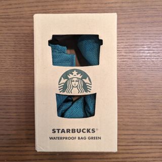 スターバックス(Starbucks)のスタバ☆ウォータープルーフバッググリーン(エコバッグ)